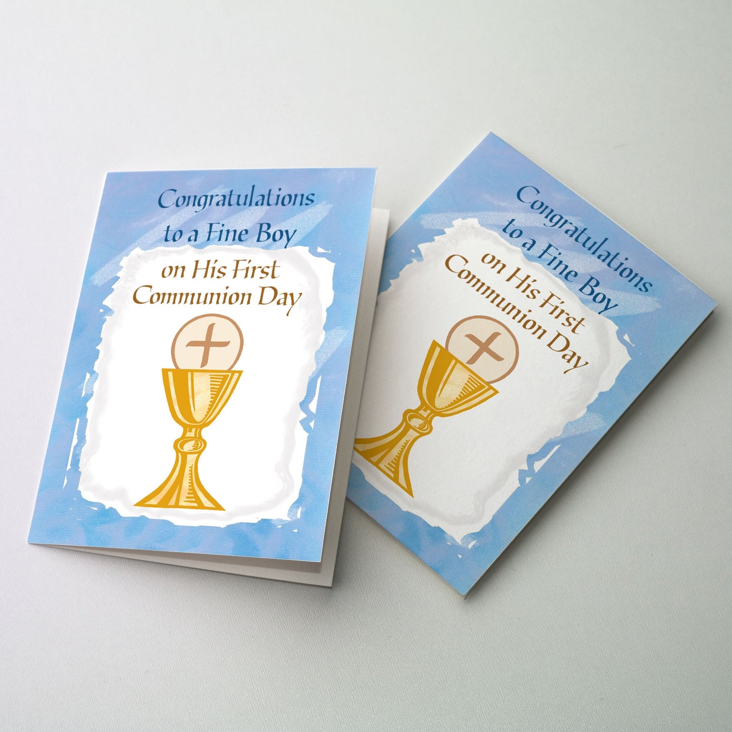 Rejoice with those receiving their First Communion. 5&quot; by 7&quot;.