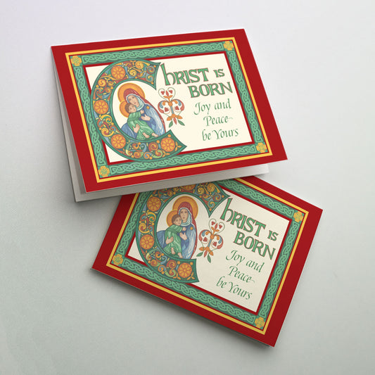 Christ Is Born - Irish Christmas Card