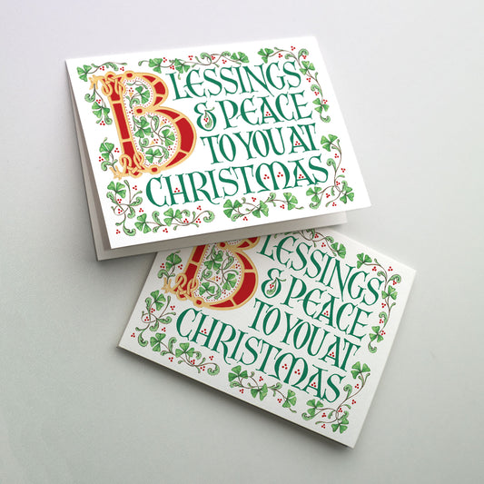 Blessings and Peace to You - Abbey Irish Christmas Card