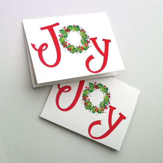 Joy Wreath - Miracle of Christmas Card Personalized