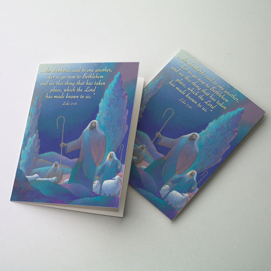 The Shepherds Said to One Another - Miracle of Christmas Card Personalized