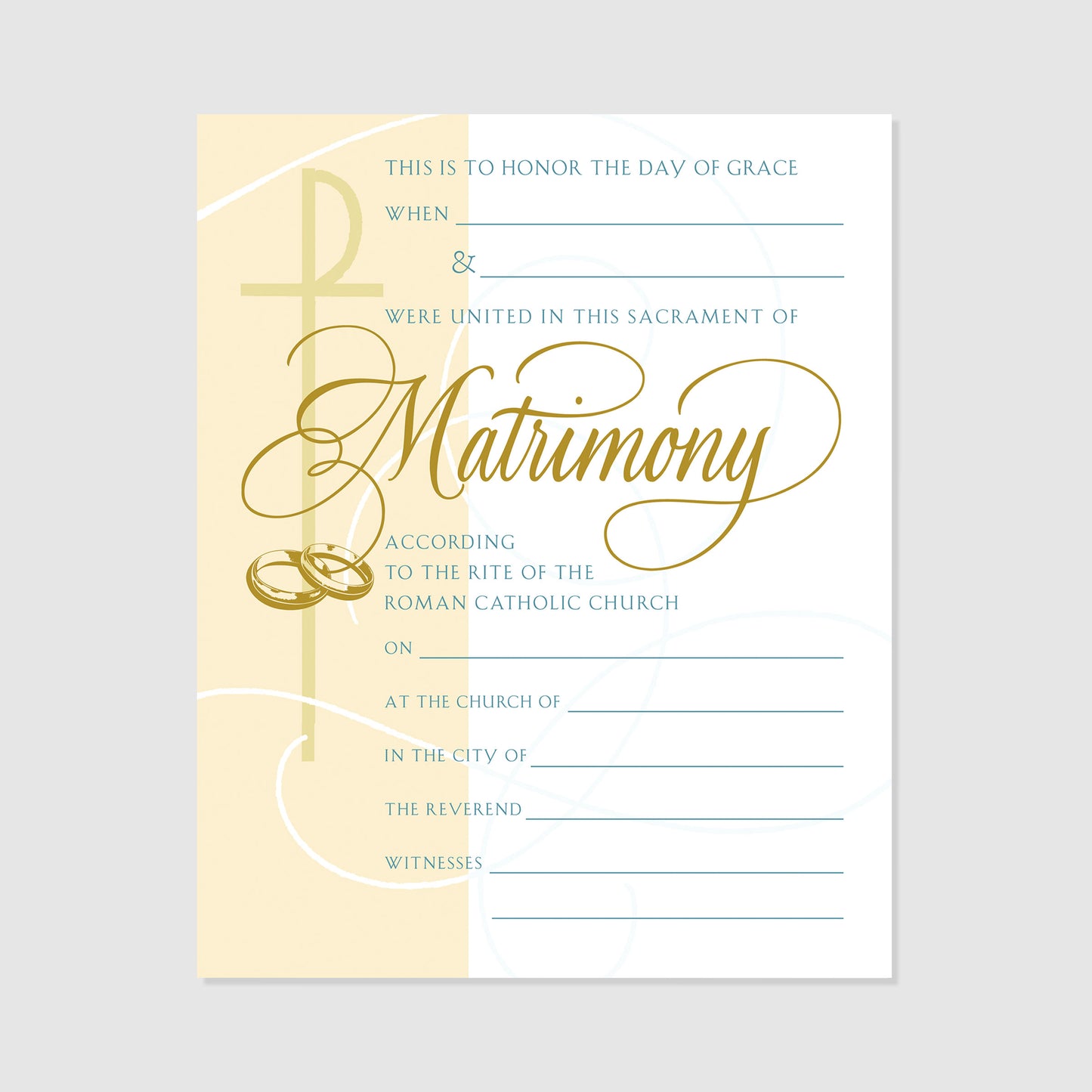 Matrimony Certificate