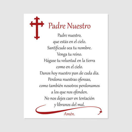 Padre Nuestro (Our Father in Spanish) - Print