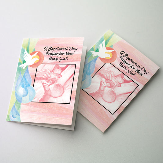A Baptismal Day Prayer for Your Baby Girl - Baptism Card