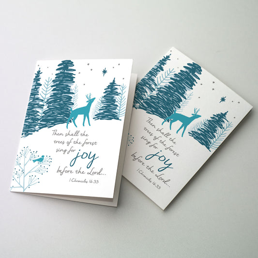 Then Shall the Trees of the Forest Sing for Joy - Splendor of Christmas Card