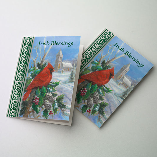 Irish Blessings - Splendor of Christmas Card Personalized