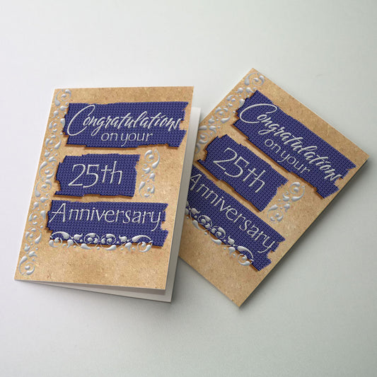 Congratulations on Your 25th Anniversary - General 25th Anniversary Card