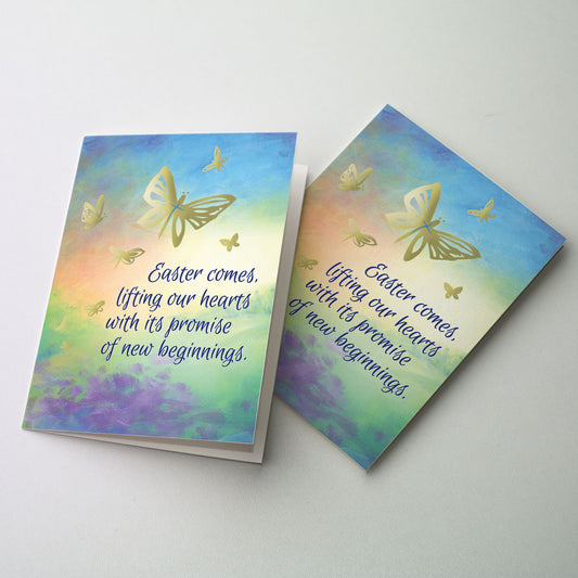 Easter Comes Lifting Our Hearts - Easter Card
