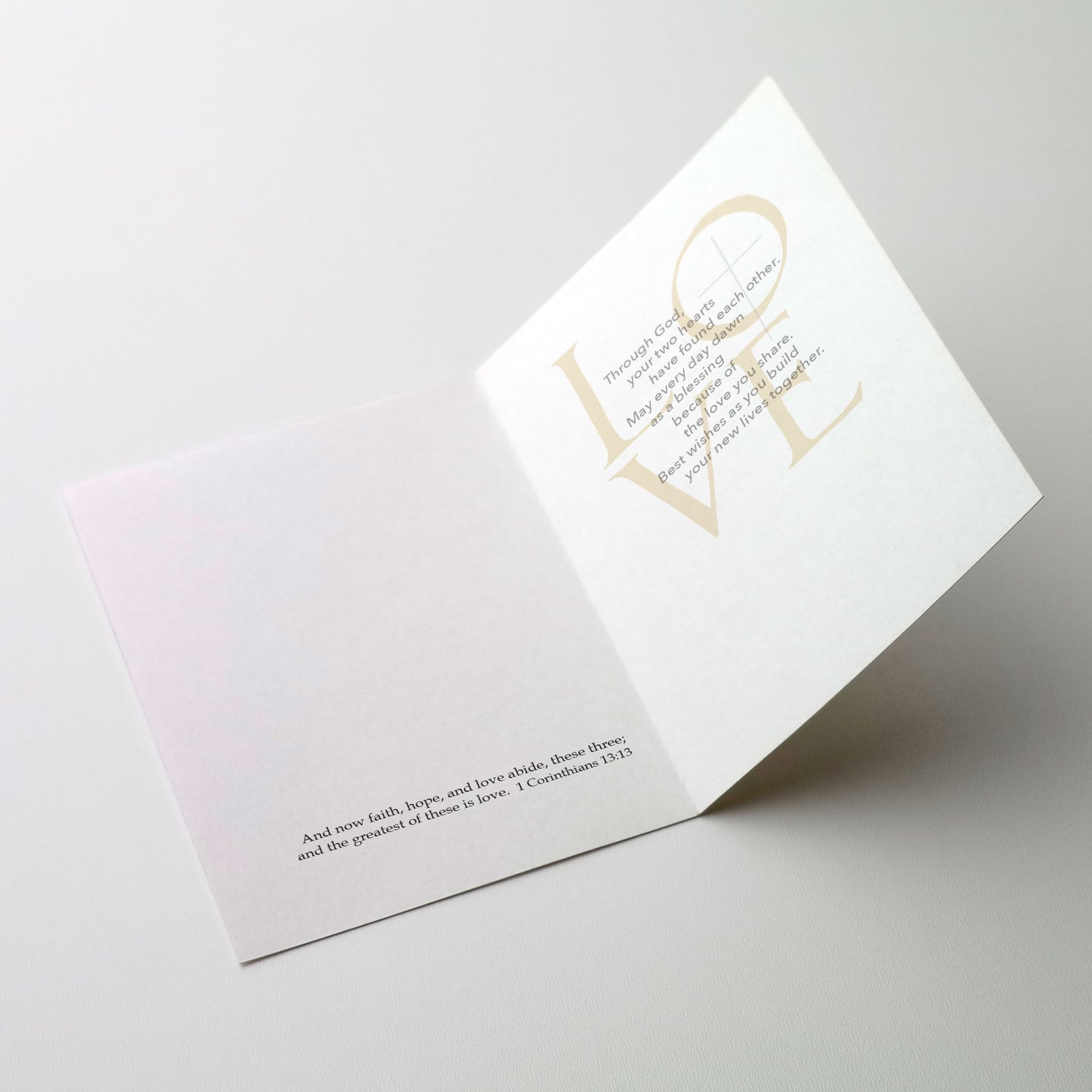 L-o-v-e - Wedding Congratulations Card