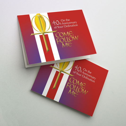 On the 40th Anniversary of Your Ordination - 40th Ordination Anniversary Card