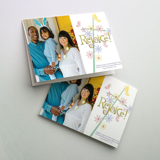 Rejoice! Easter Family Photo Card