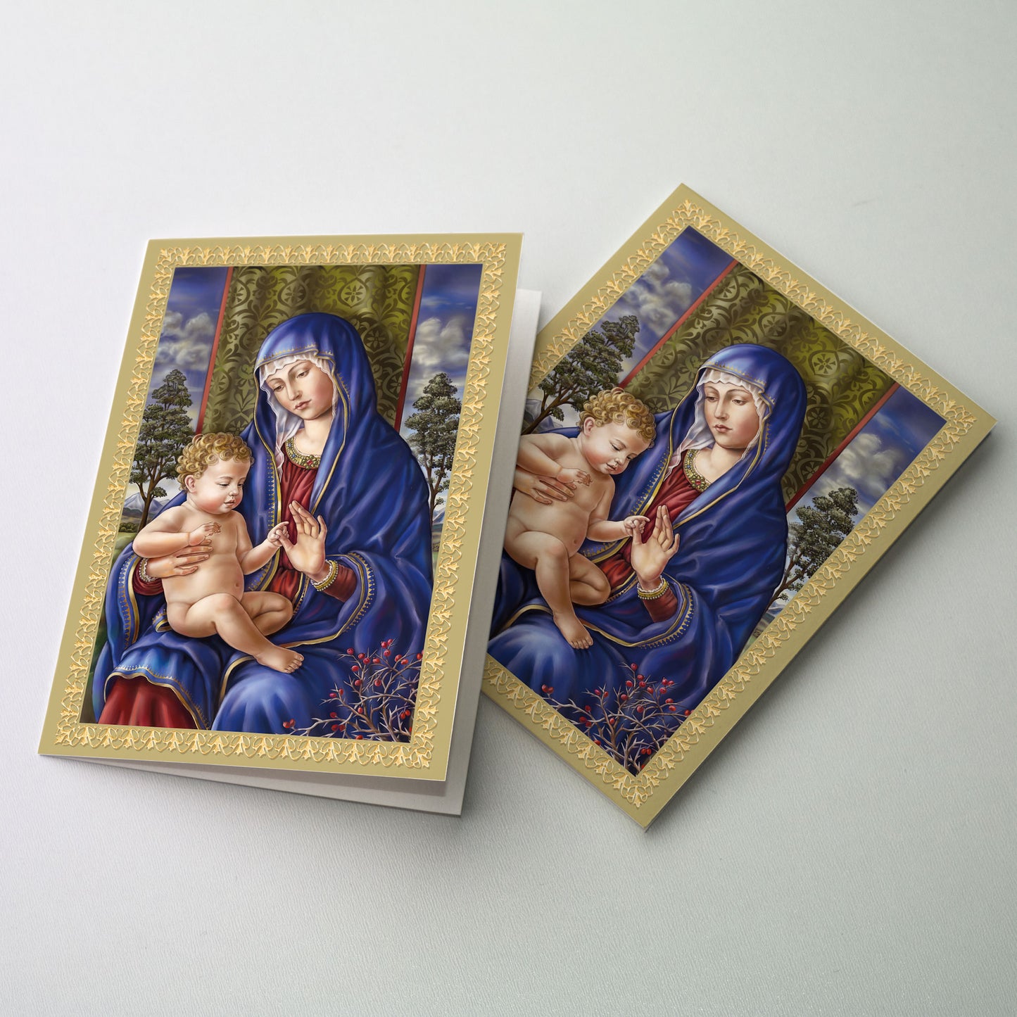 Madonna and Child of the Trees - Christmas Card Personalized