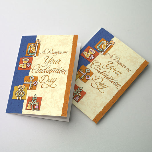 A Prayer on Your Ordination Day - Priest or Deacon Ordination Congratulations Card