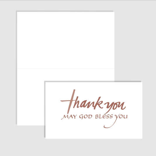 Thank You God Bless You - Folded Notes