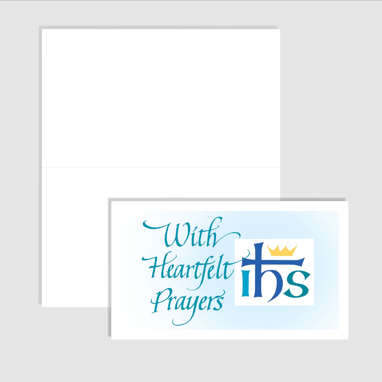 With Heartfelt Prayers IHS - Folded Notes FN20