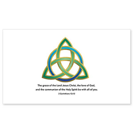 Christians use the triquetra symbol to represent the eternal unity of the Holy Trinity; Father, Son, and Holy Spirit. 