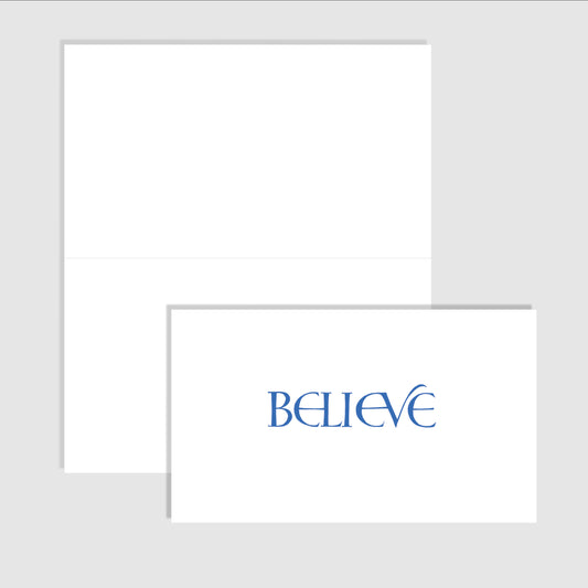 Believe - Folded Note