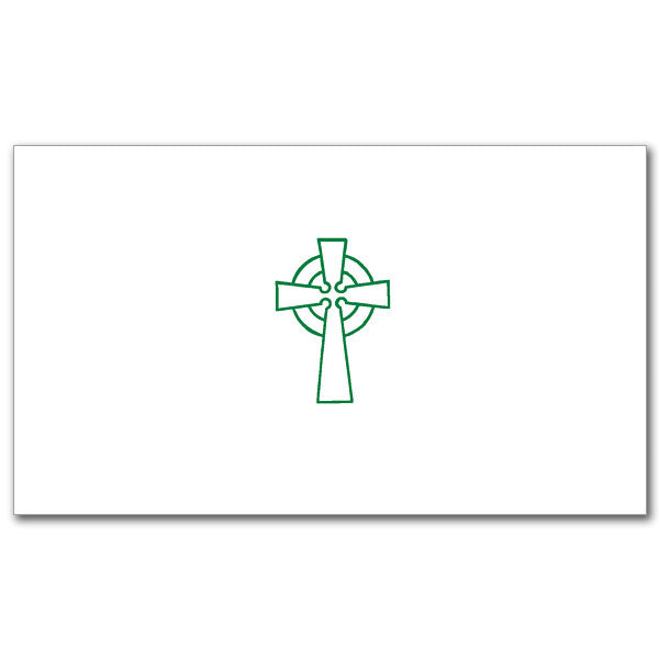 Green Celtic cross.
