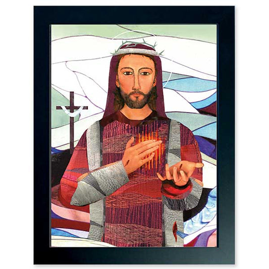 Painting of the Sacred Heeart of Jesus by Mike Torevell