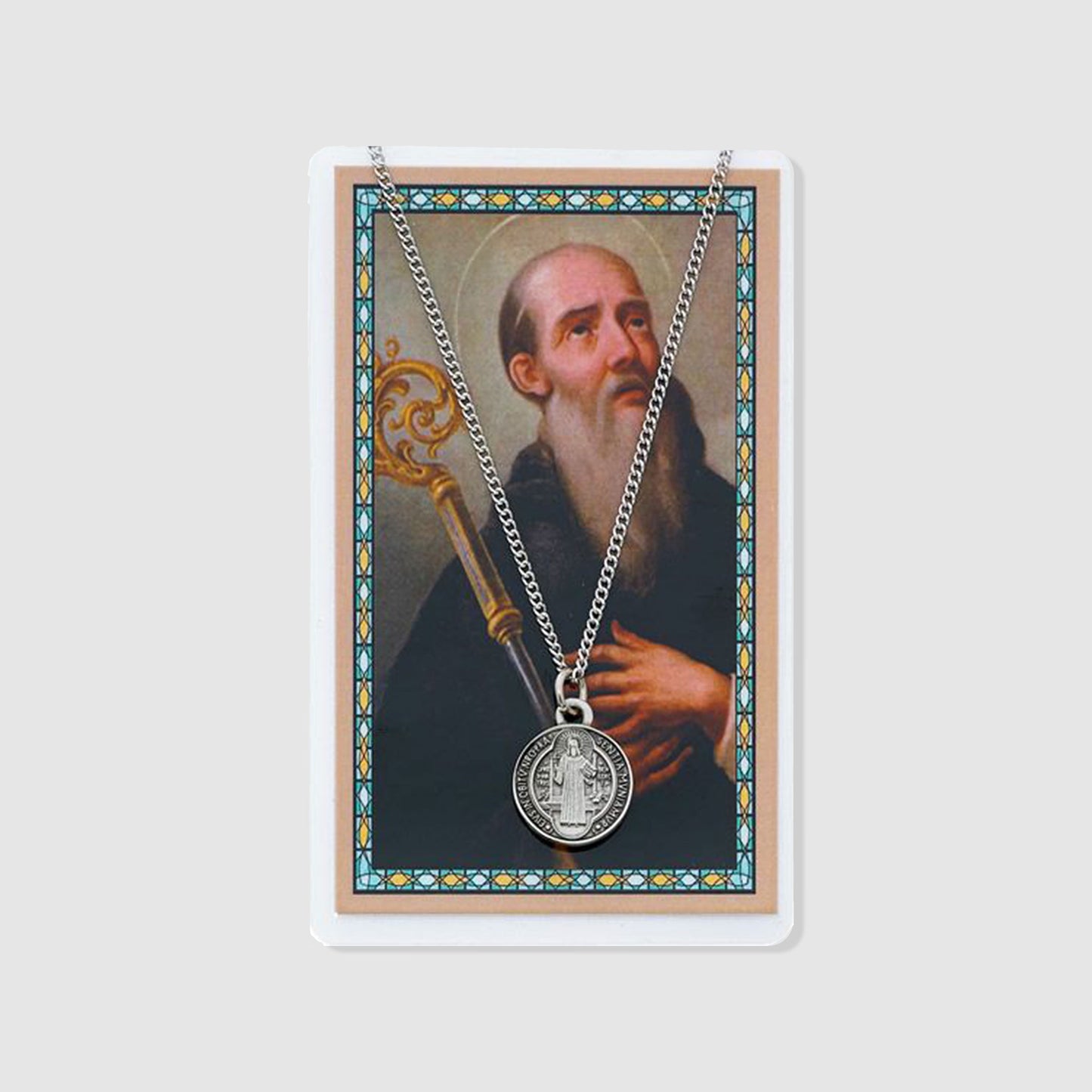 St. Benedict Necklace & Prayer Card