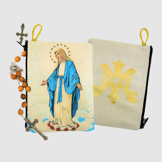 Our Lady Of Grace Rosary Icon Pouch Case