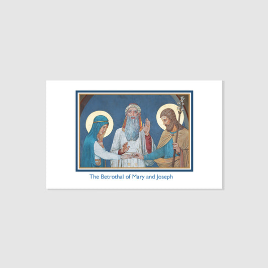 Betrothal of Mary and Joseph - Holy Card