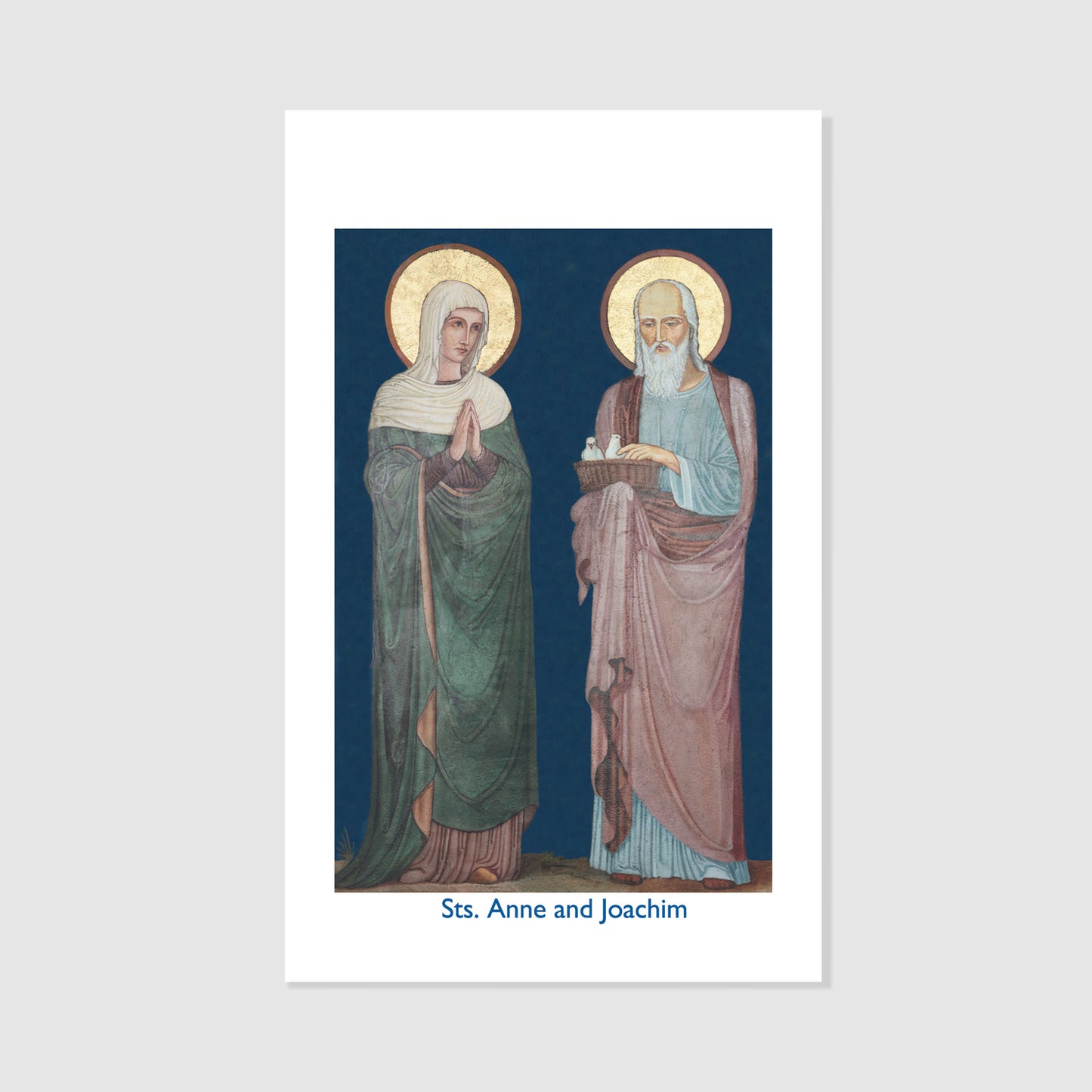 Saints Joachim and Anne - Holy Card