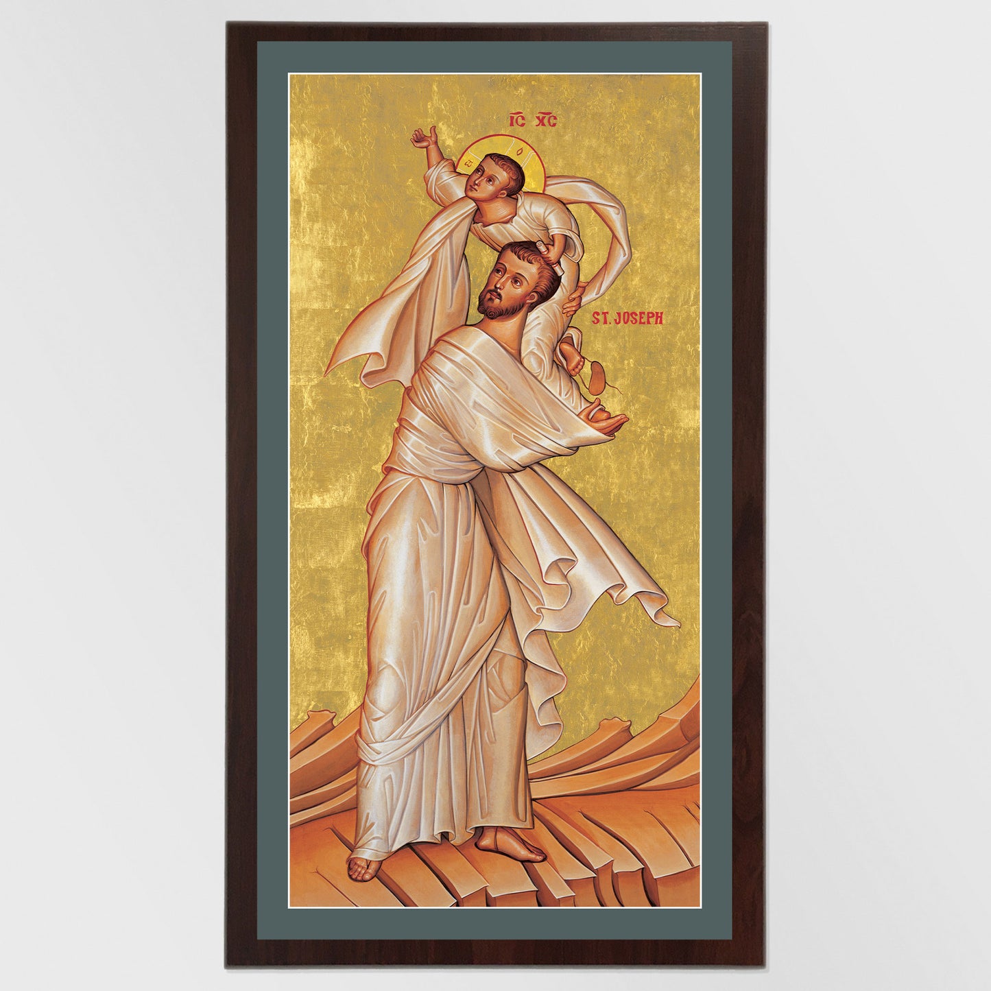 St. Joseph with the Child Jesus - Icon Reproduction