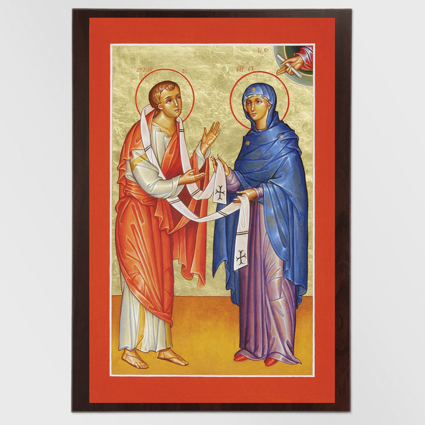 Mary Vesting St. John Icon on Wood - Icon Reproduction