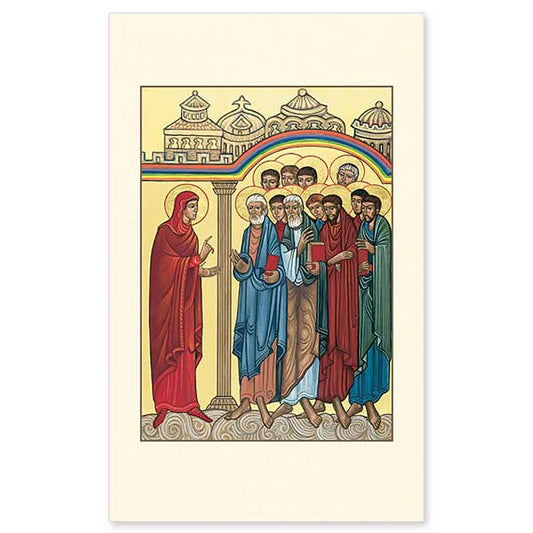 All four Gospels tell the story of Mary Magdalene&rsquo;s wonderful discovery that Jesus Christ was risen from the dead. She ran to tell the apostles who greeted her tale with disbelief, quickly erased when they experienced the Lord&rsquo;s Resurrection for themselves. This beautiful icon recalls the importance of St. Mary Magdalene in the life of Christ and the earliest beginnings of the Church.