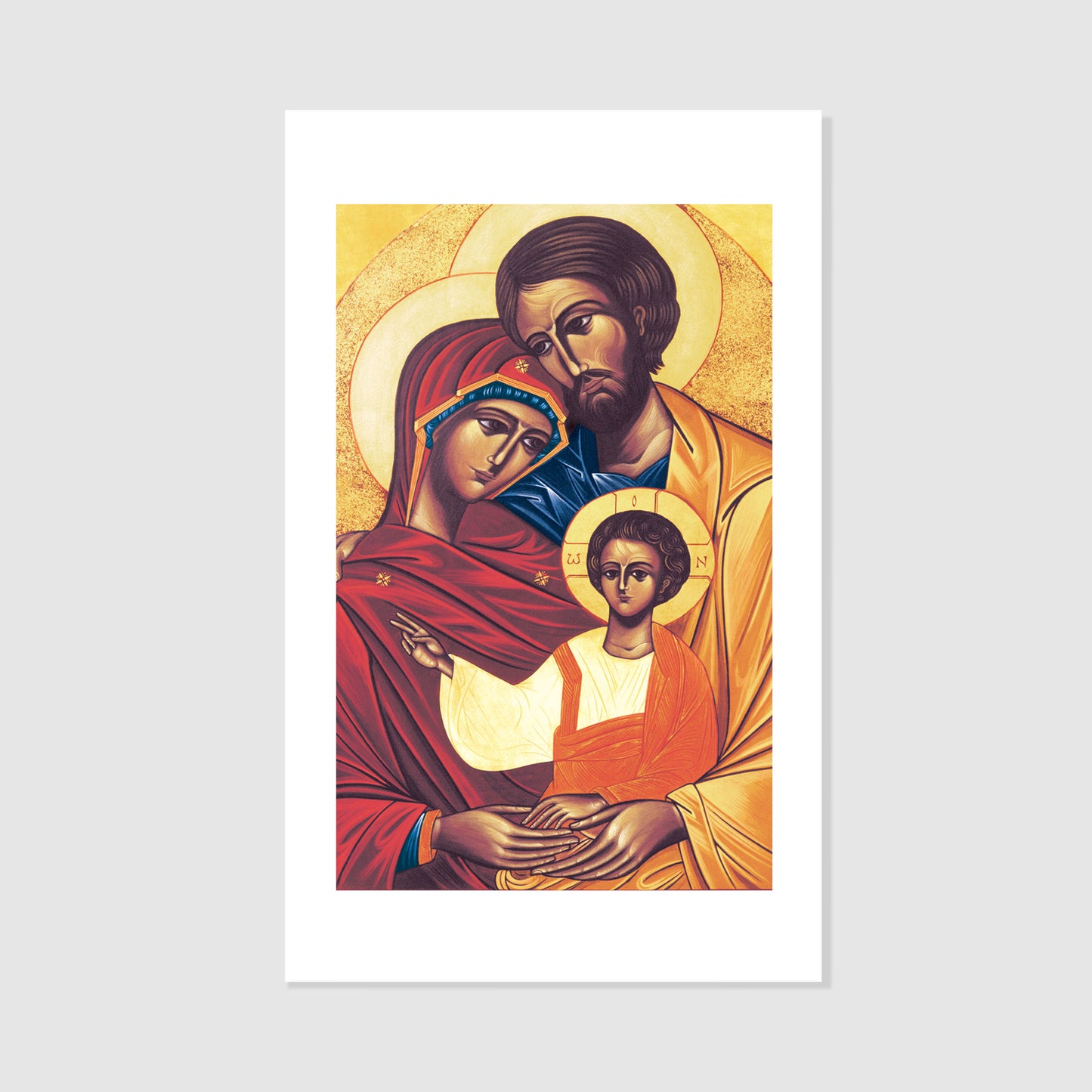 The Holy Family - Icon Holy Card