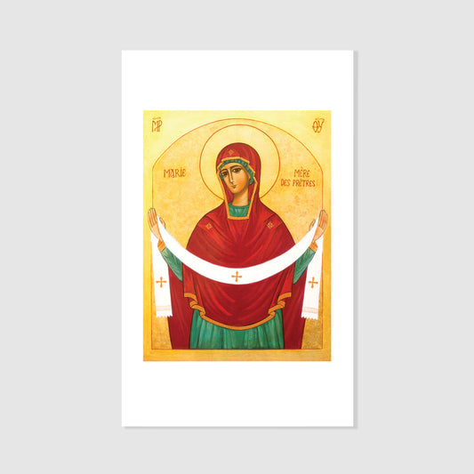 Mary, Mother of Priests - Icon Holy Card