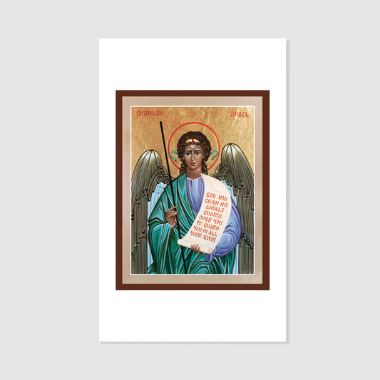 Guardian Angel - Icon Holy Card