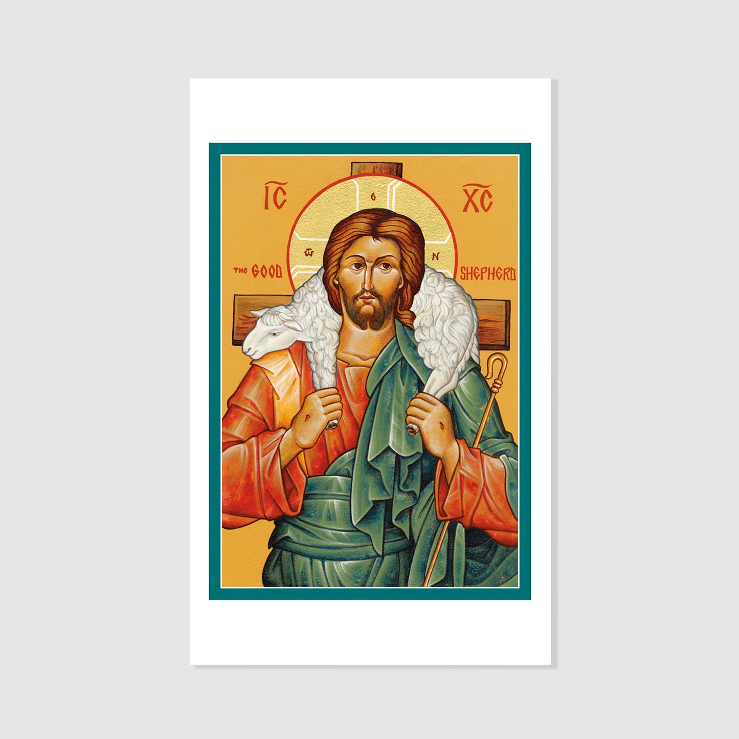 The Good Shepherd - Icon Holy Card