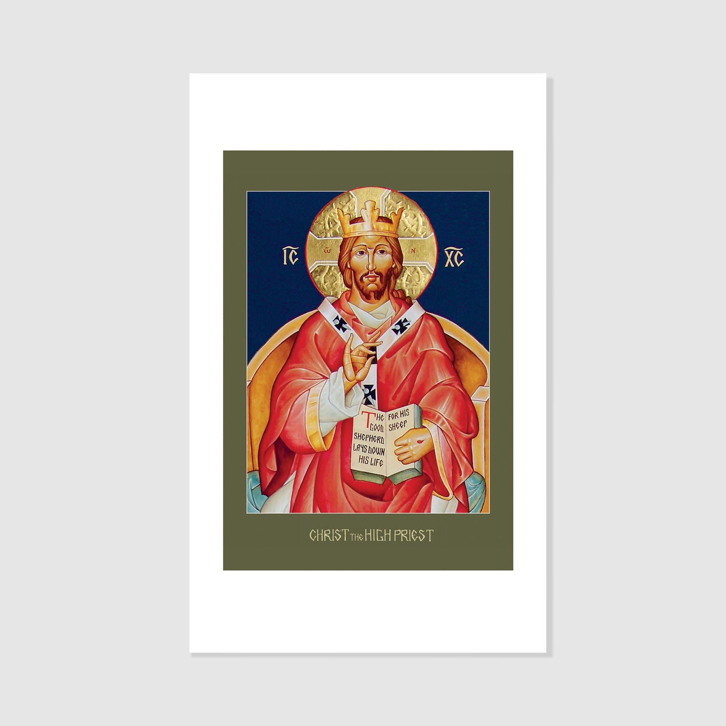 Christ the High Priest - Icon Holy Card