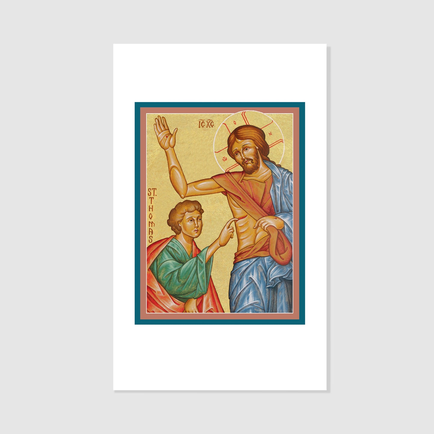 Doubting Thomas Holy Card - Icon Holy Card