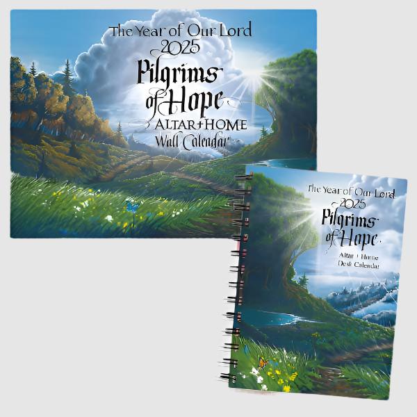 Pilgrims of Hope 2025 Wall and Desk Calendar Combo