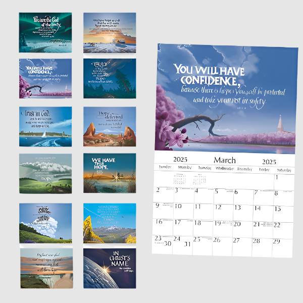 Pilgrims of Hope 2025 Wall and Desk Calendar Combo