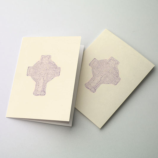 Purple Celtic Cross Notes - Irish Petite Note