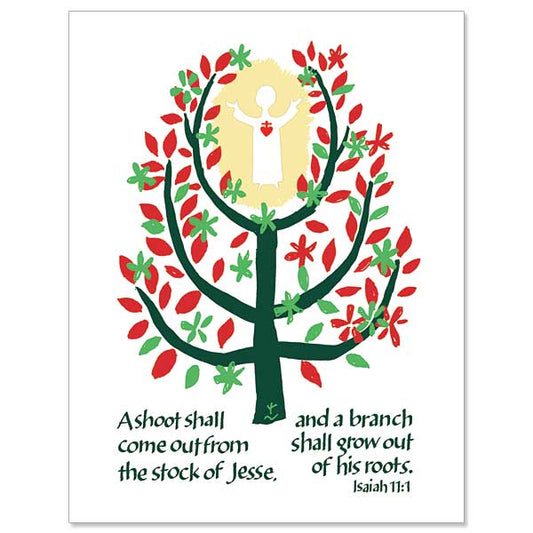 Tree of Jesse with the infant Jesus at the top.