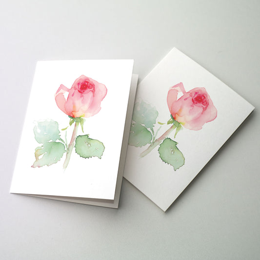 Watercolor Rose - Petite Notes