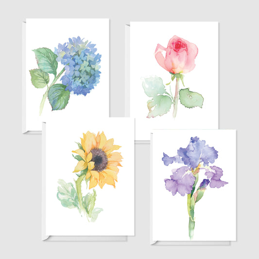 The Petite Floral Watercolor Collection - Petite Note Assortment