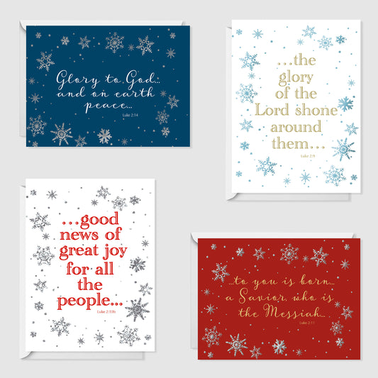 Christmas Snowflakes Petite Note assortment