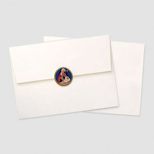 Madonna and Child - Envelope Seal Sticker