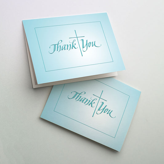 Spring Teal - Thank You Note