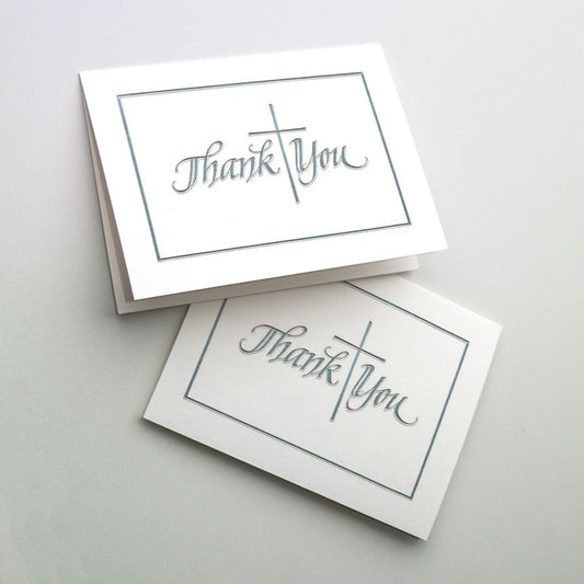 Silver Cross Thank You Note Package of 12