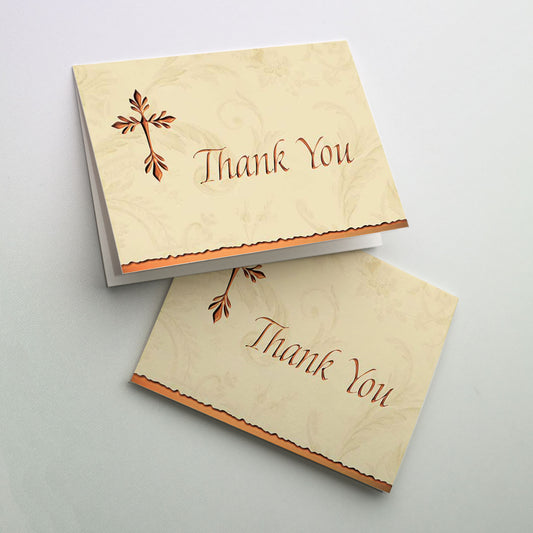 Tree of Life Cross (Copper) - Deluxe Thank You Notes